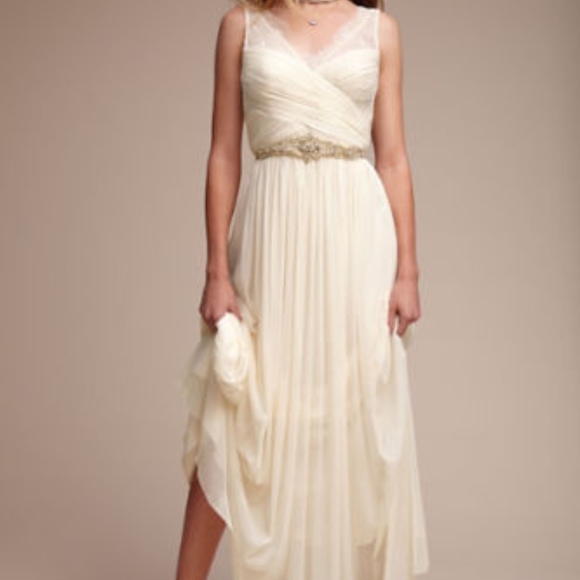 BHLDN Anthropologie Lace hitherto fleur off white - Picture 5 of 8